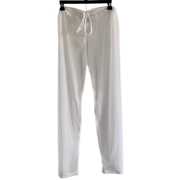 Bathing suit/Swimsuit cover up/see through mesh pants, adjustable waist bottoms - Picture 1 of 3